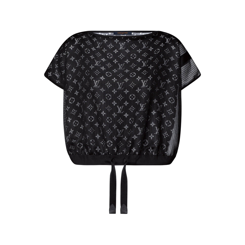 Monogram Lined Mesh Top