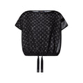 Monogram Lined Mesh Top