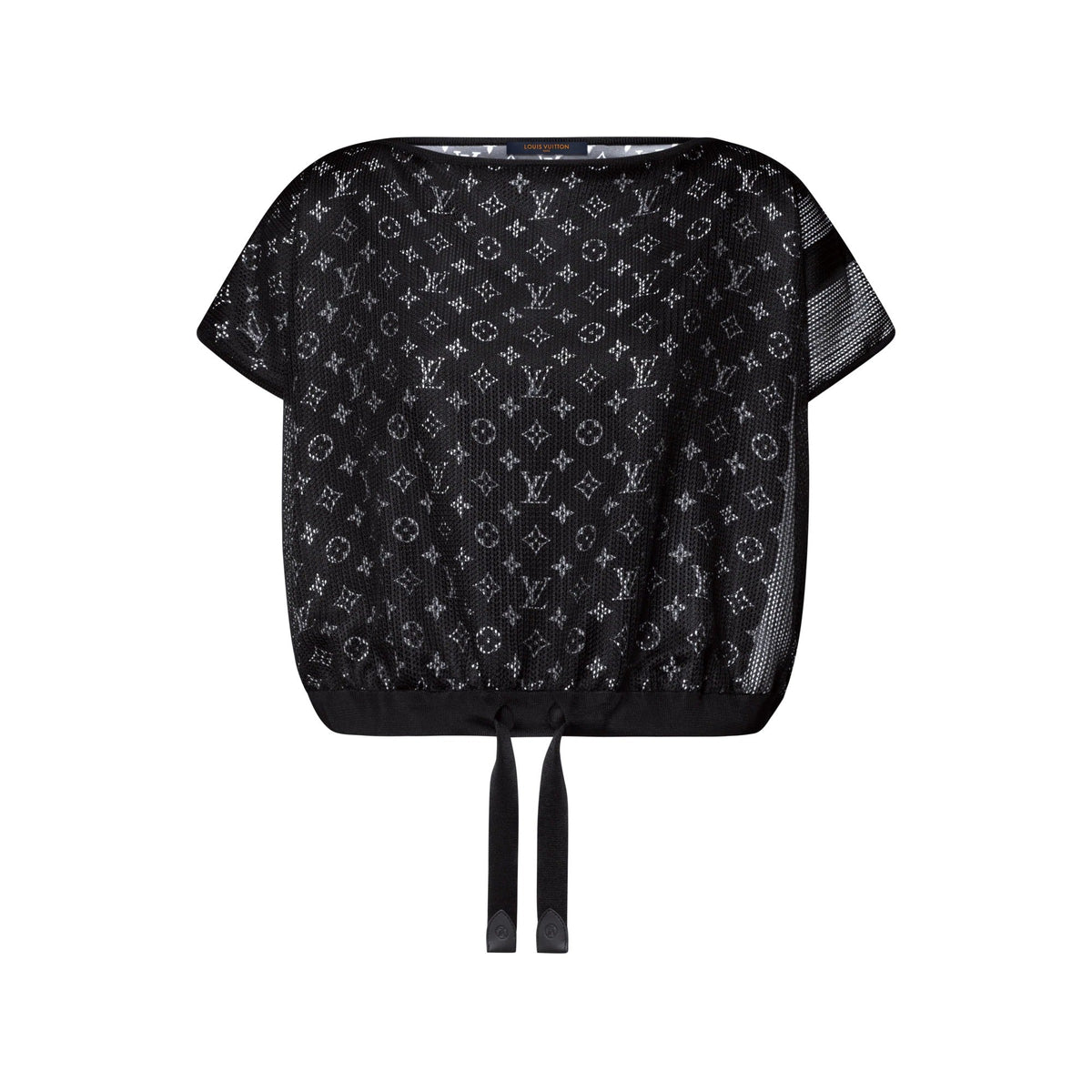Monogram Lined Mesh Top