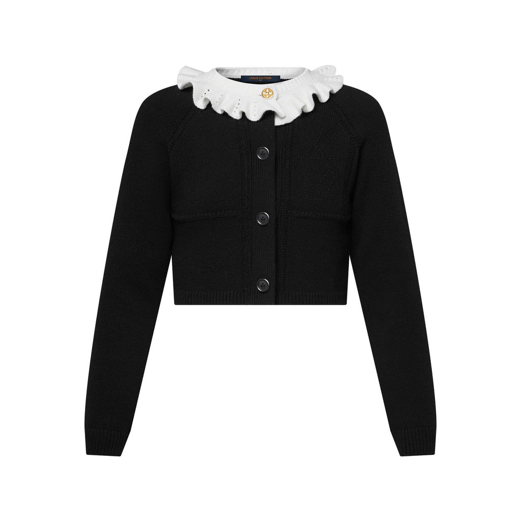 Ruffle Collar Cardigan