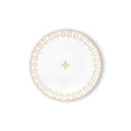 Set Of 2 Dessert Plates Monogram Flower Tile