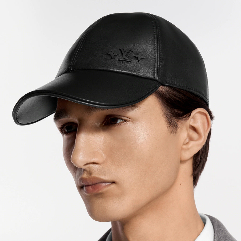 LV Medaillon Leather Cap