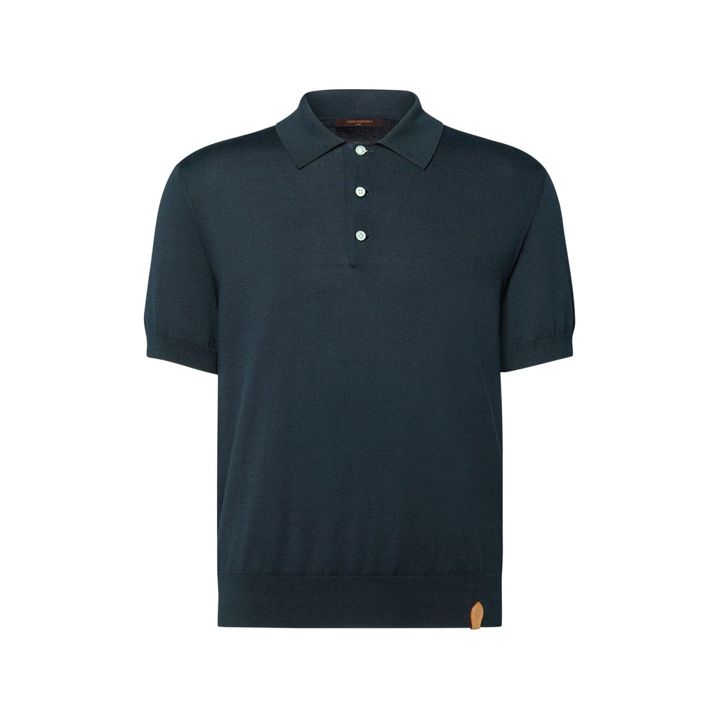 Cotton-Silk Short-Sleeved Polo Shirt