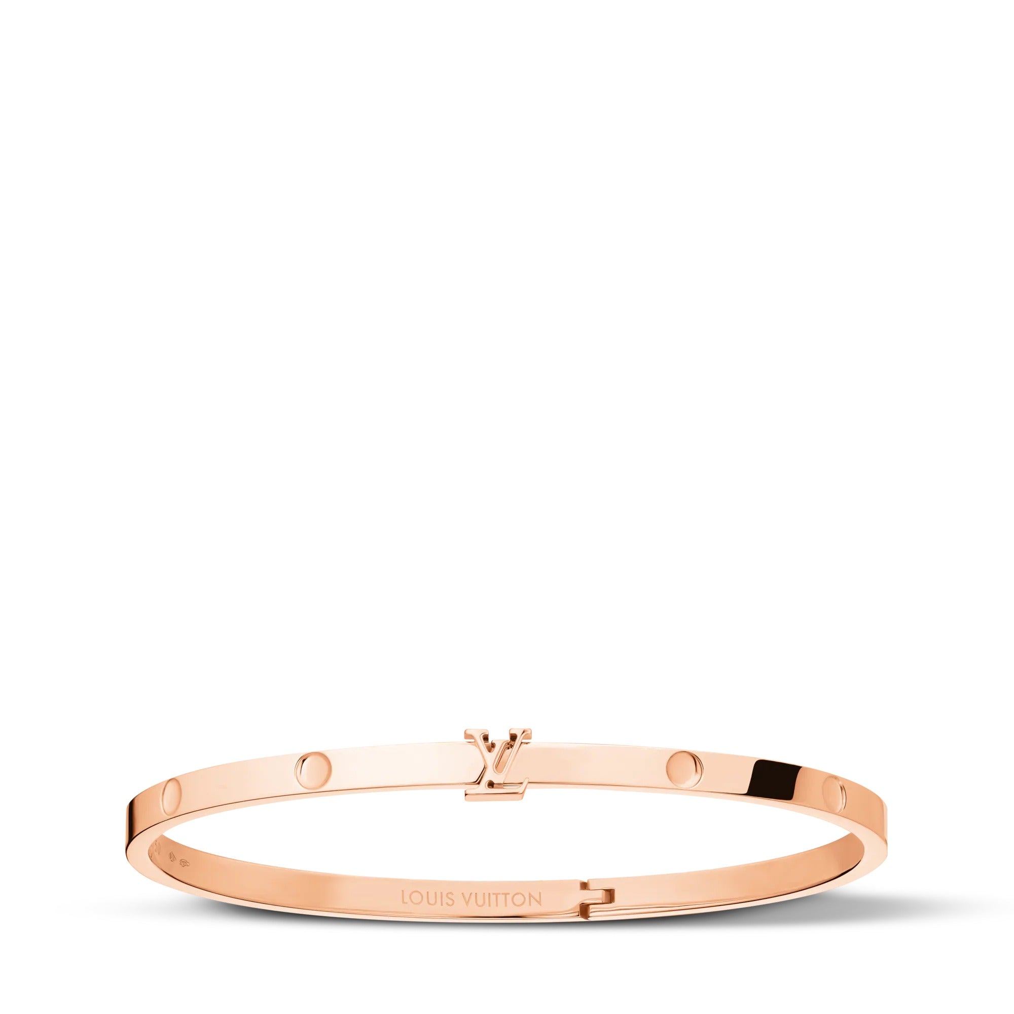 Empreinte Small Bangle, Pink Gold