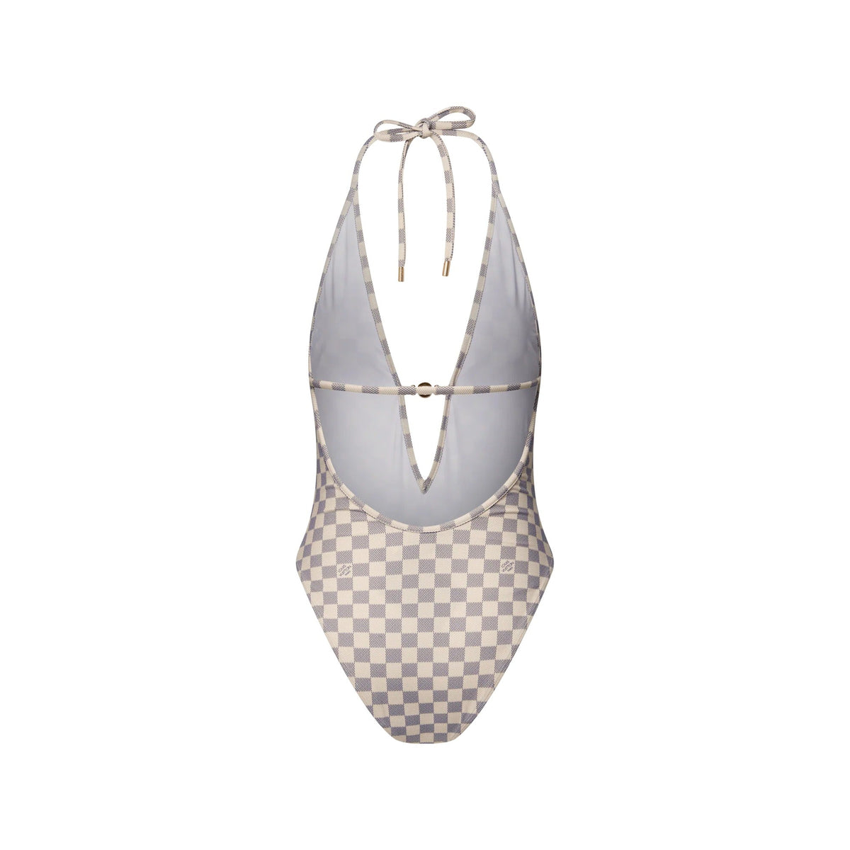 Damier V-Neck Swimsuit