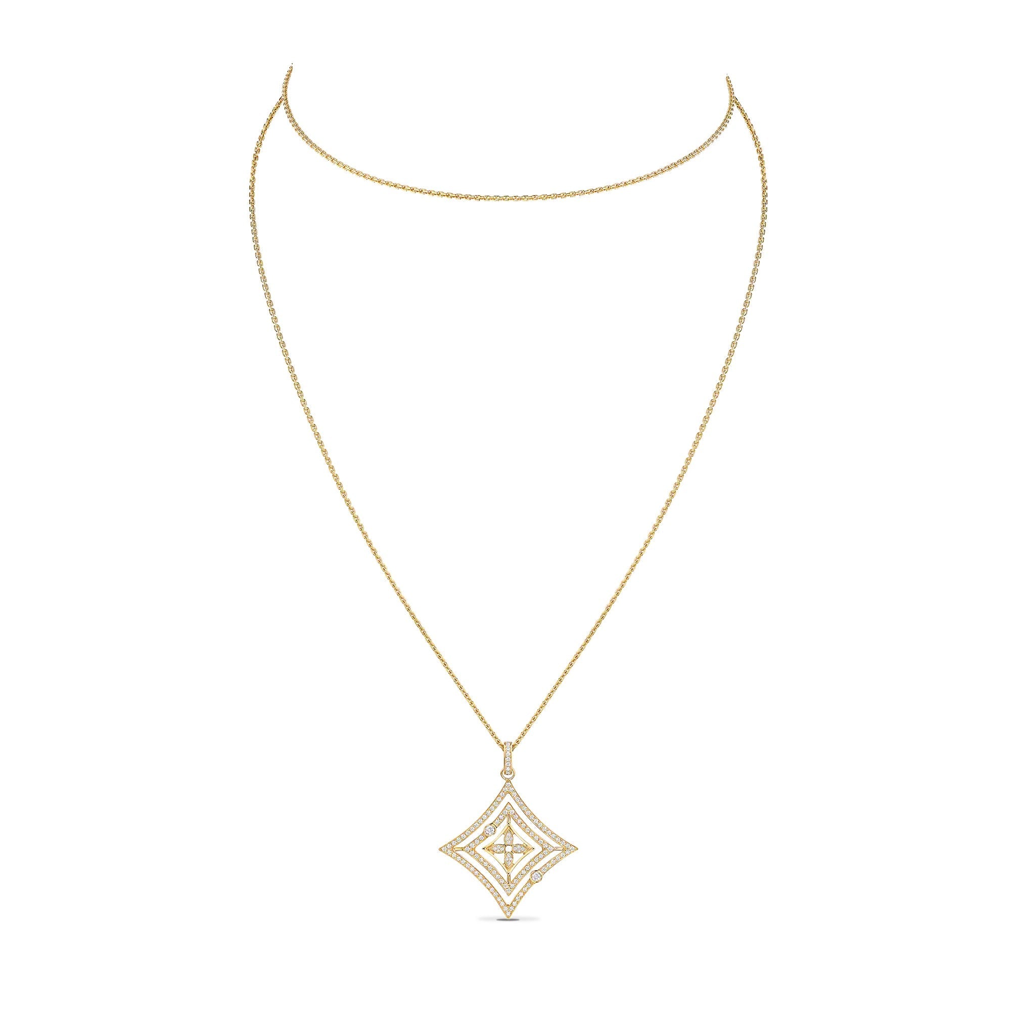 Idylle Blossom Medallion, Yellow Gold And Diamonds