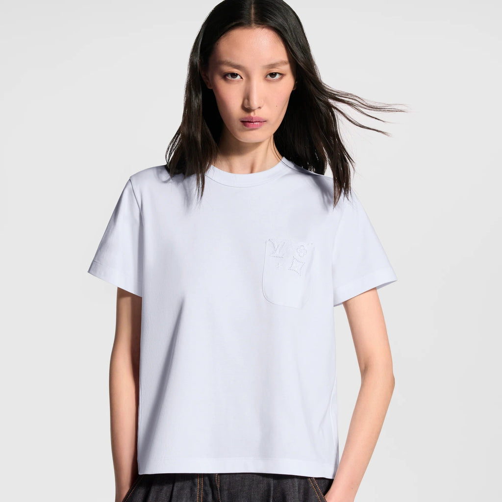 Broderie Anglaise Pocket T-Shirt