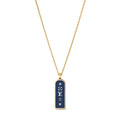 Les Gastons Vuitton Small Tag Pendant, Yellow Gold and Blue Titanium