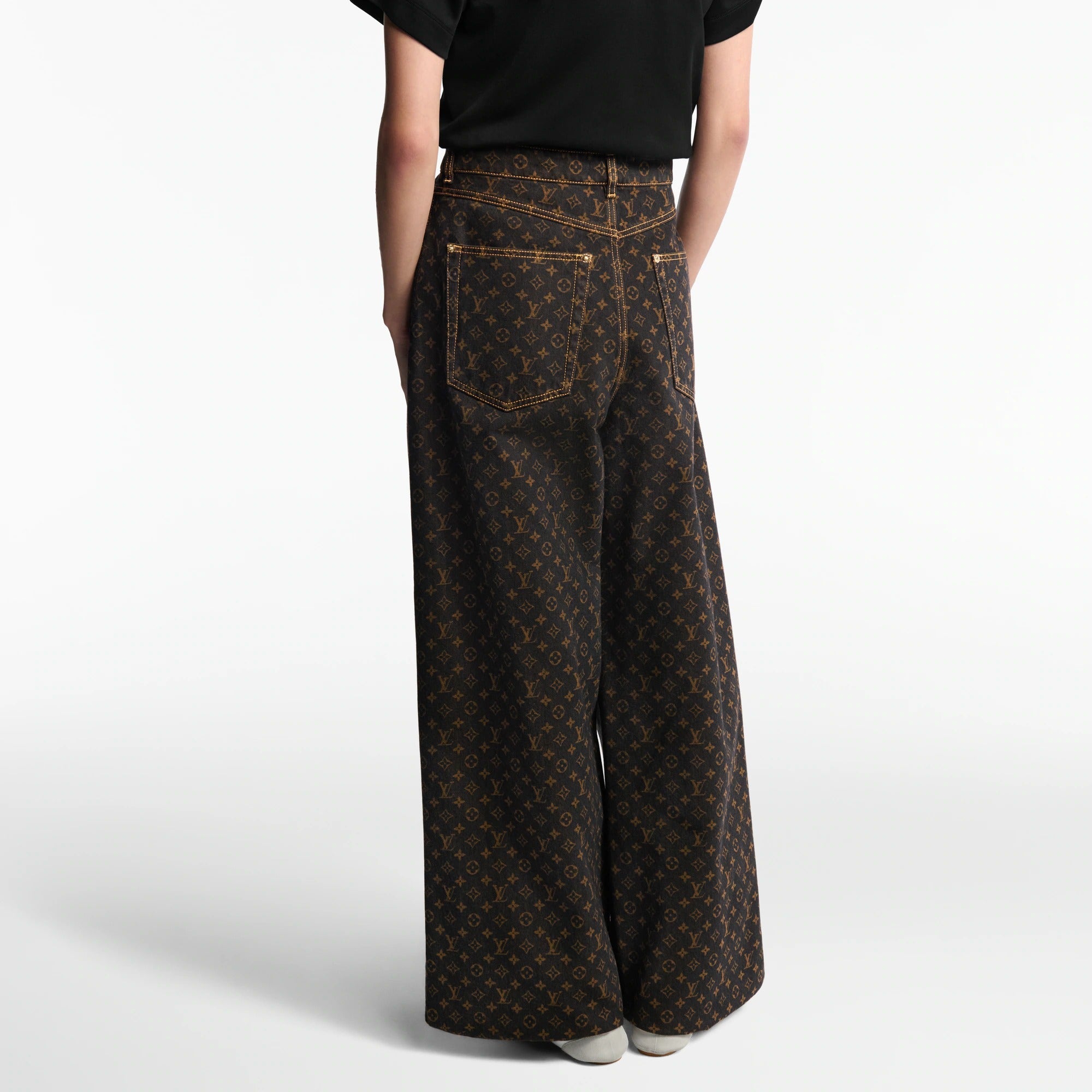 Monogram Straight-Cut Jeans