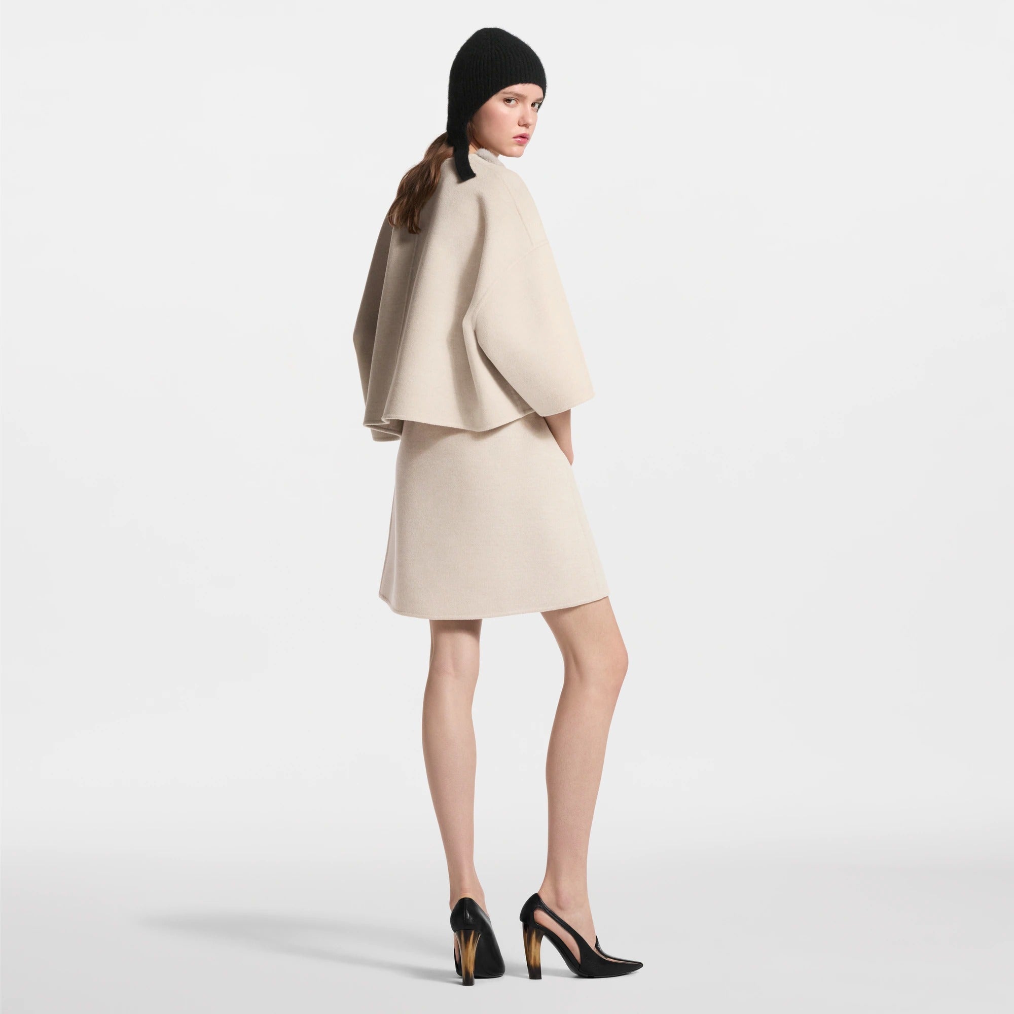 Mink Insert Cape Jacket