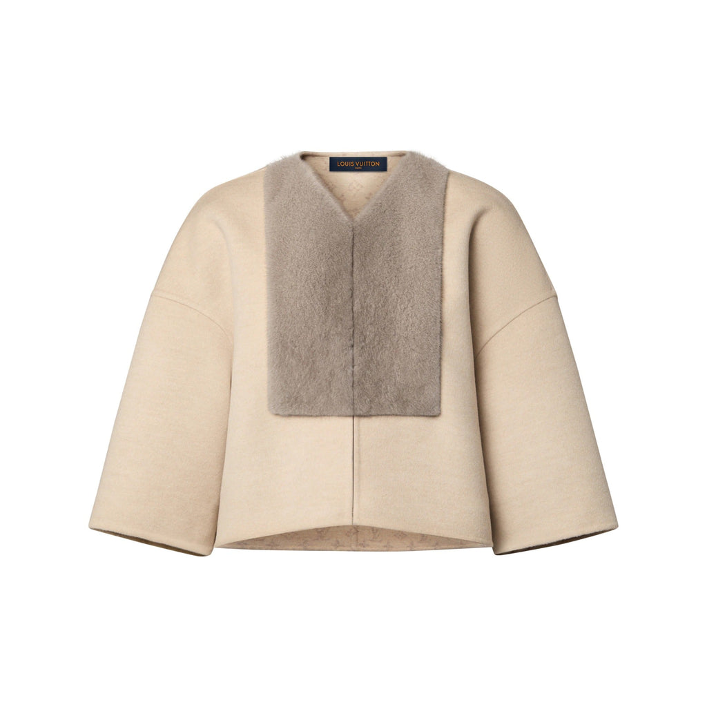 Mink Insert Cape Jacket