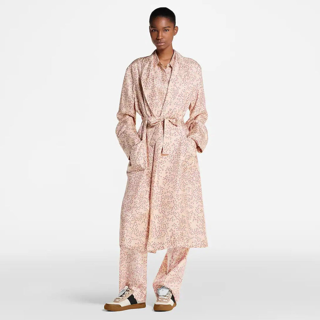 Cat-and-Mouse Print Robe