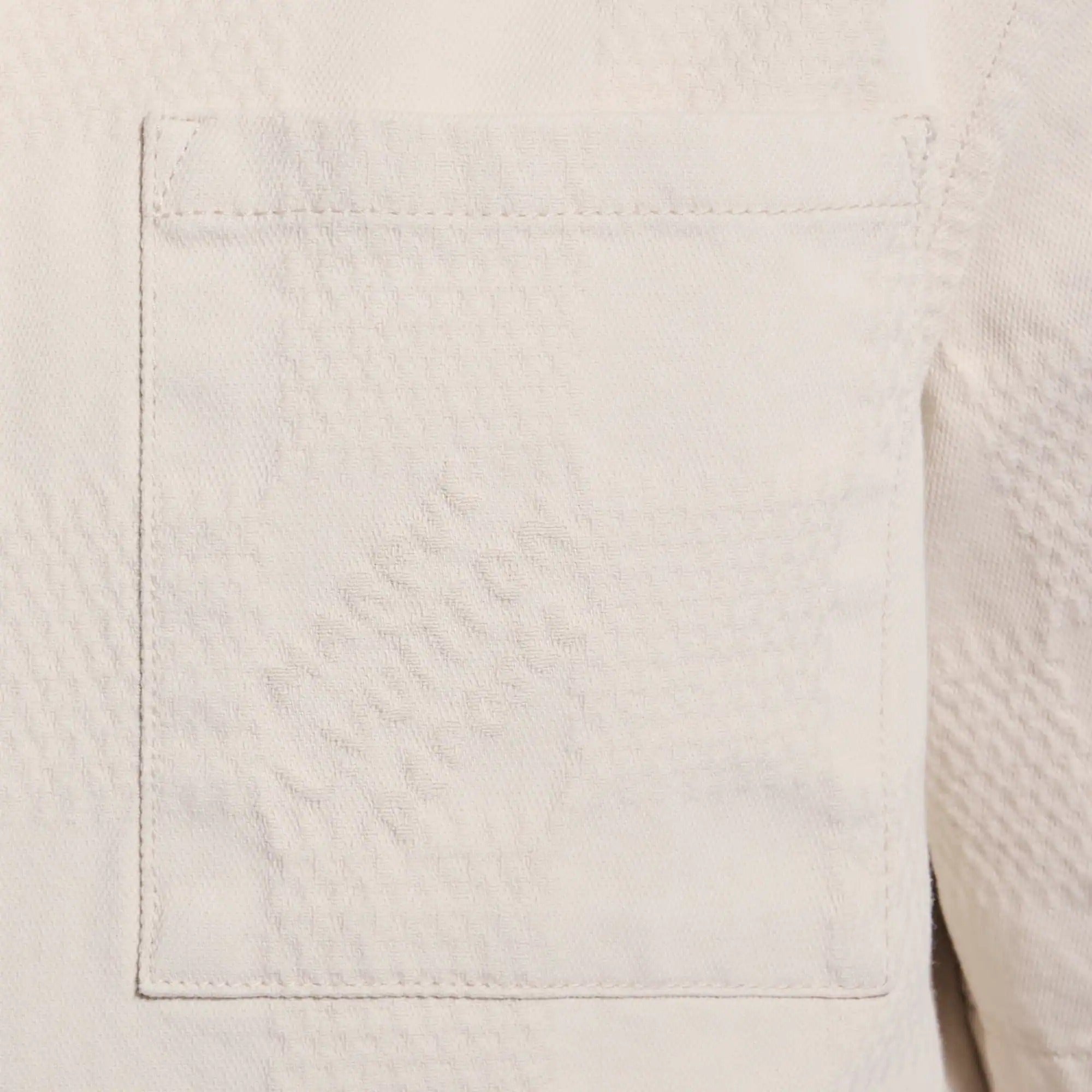Damier 3D Light Denim Short-Sleeved Shirt