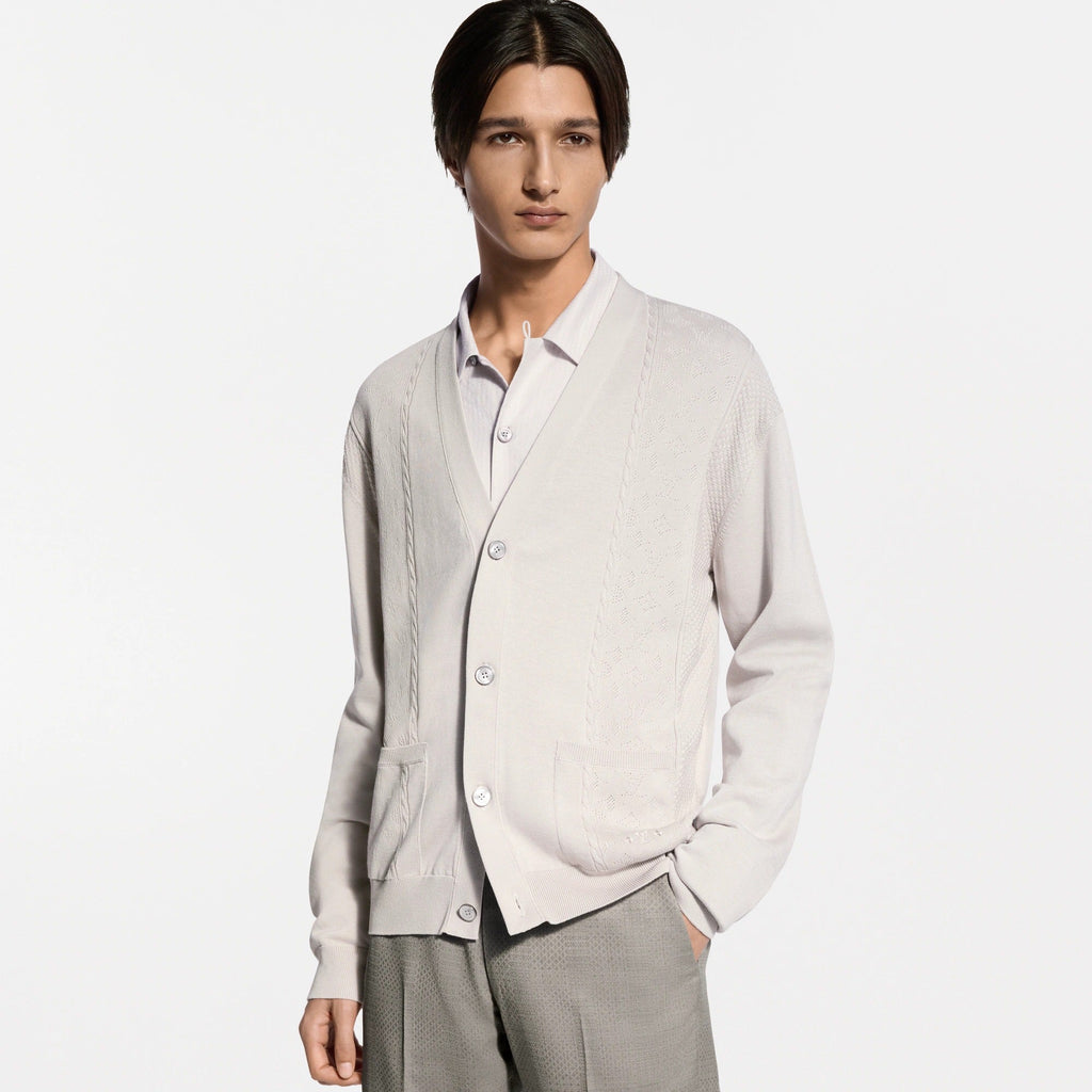 Pointelle Cotton-Silk Cardigan