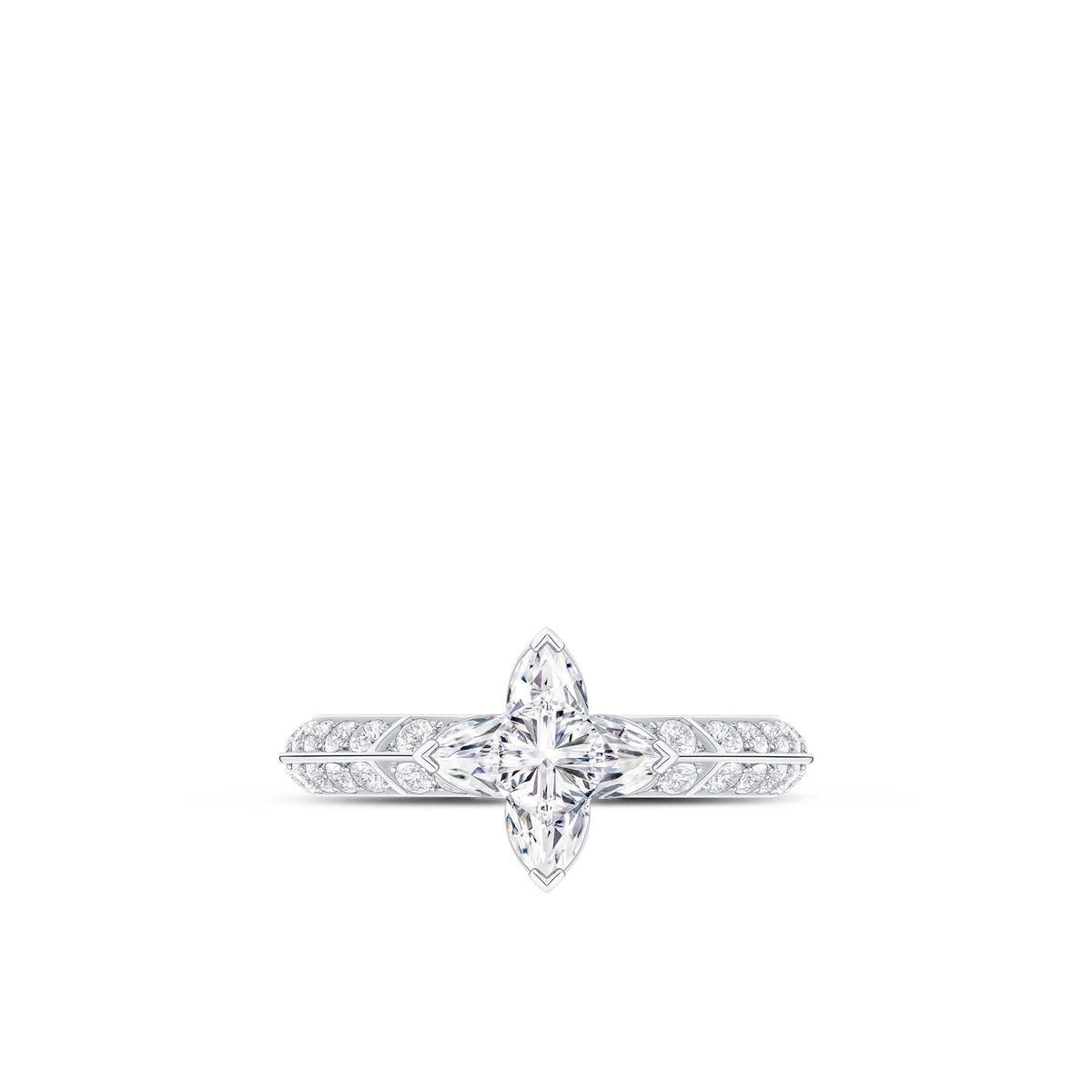 LV Diamonds Pavé Solitaire, LV Monogram Star Cut