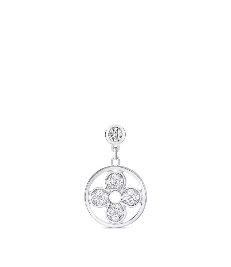 Idylle Blossom Ear Stud, White Gold And Diamonds - Per Unit