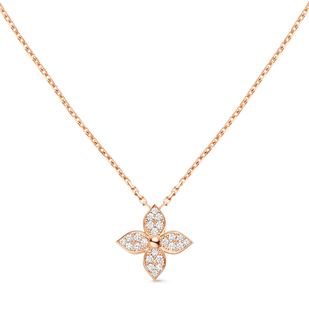 Idylle Blossom Pendant, Pink Gold And Diamonds