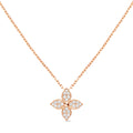 Idylle Blossom Pendant, Pink Gold And Diamonds