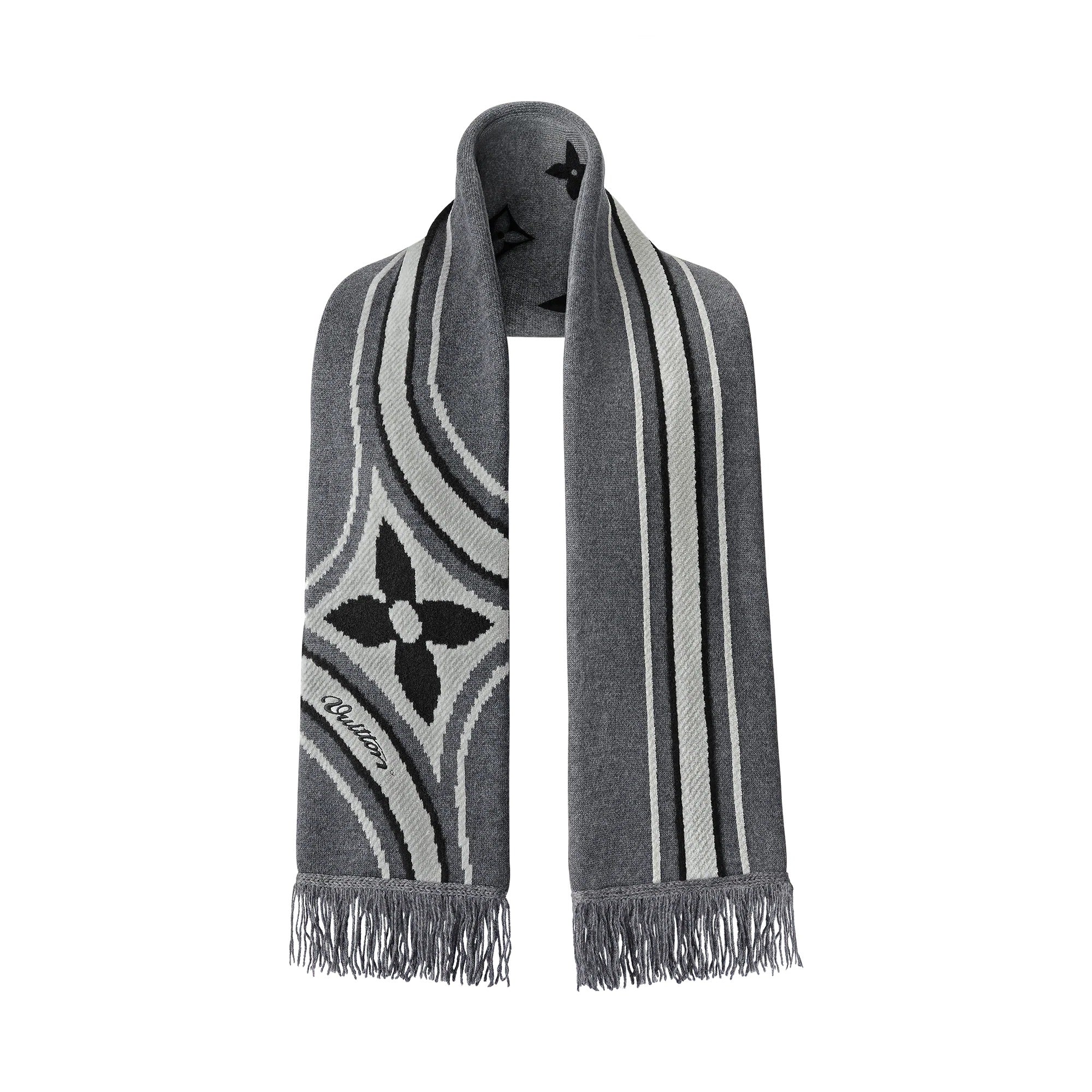 Graphic Flower Scarf