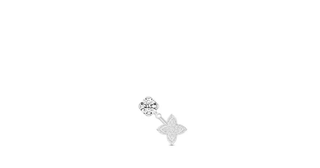 LV Diamonds Double Stud, Round Brilliant cut - per unit