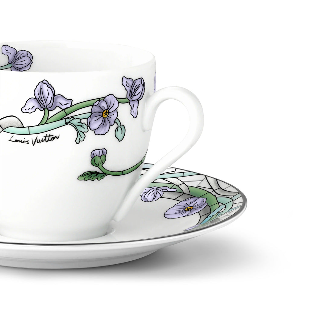 Asnieres Set Of 2 Coffee Cups And Saucers