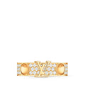 Empreinte Medium Ring, Yellow Gold and Diamonds