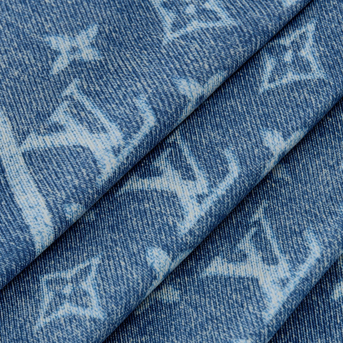 LV Denim Stamp Square 90