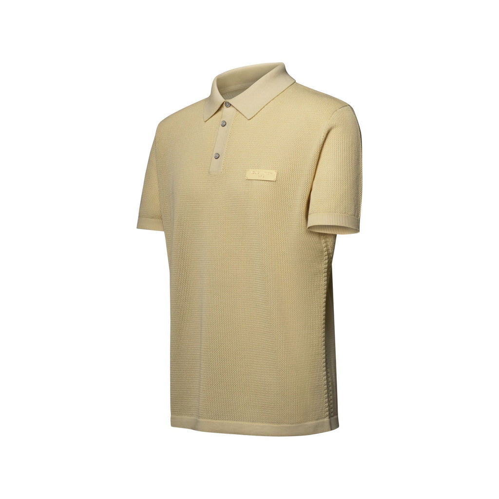 Sun-Bleached Short-Sleeved Polo Shirt