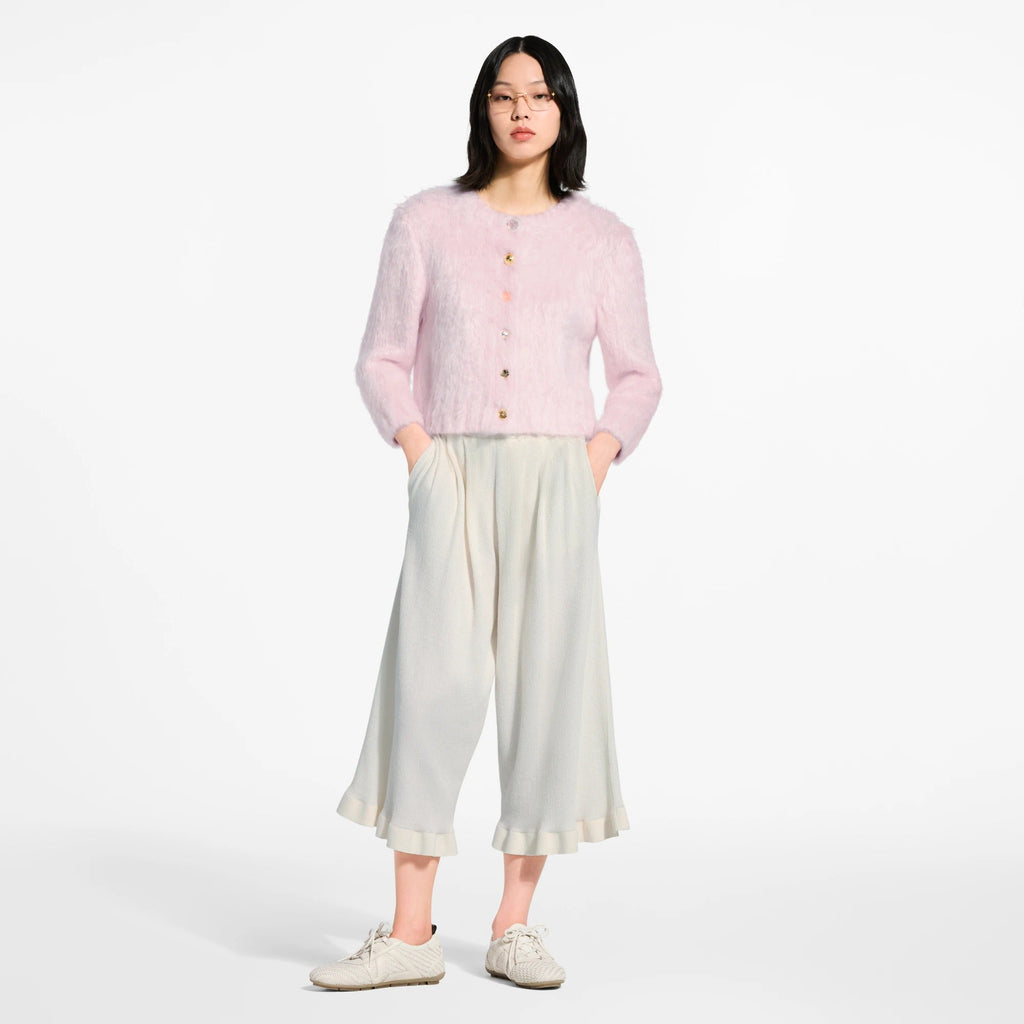 Jewel Button Brushed Cardigan