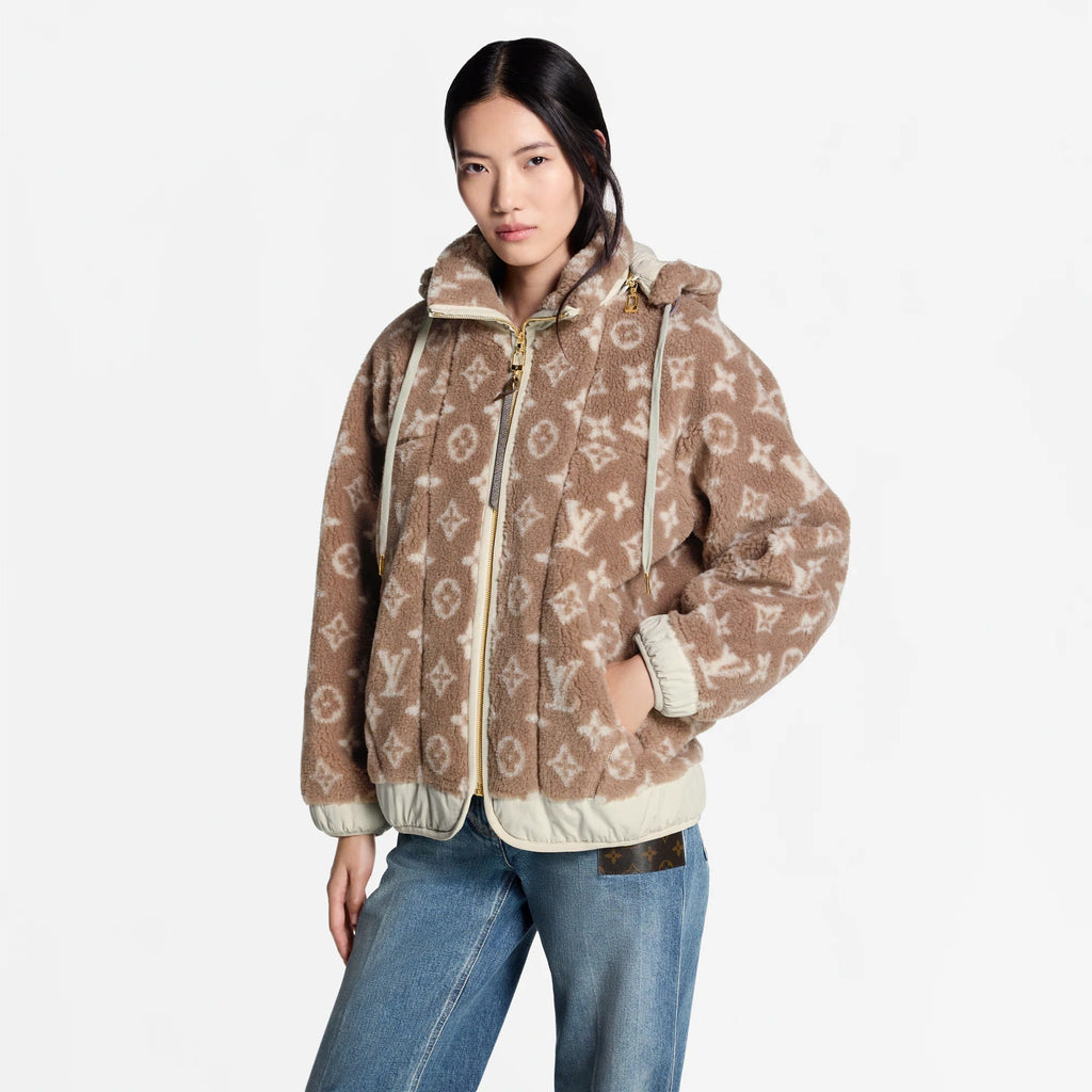 Monogram Fleece Hooded Jacket