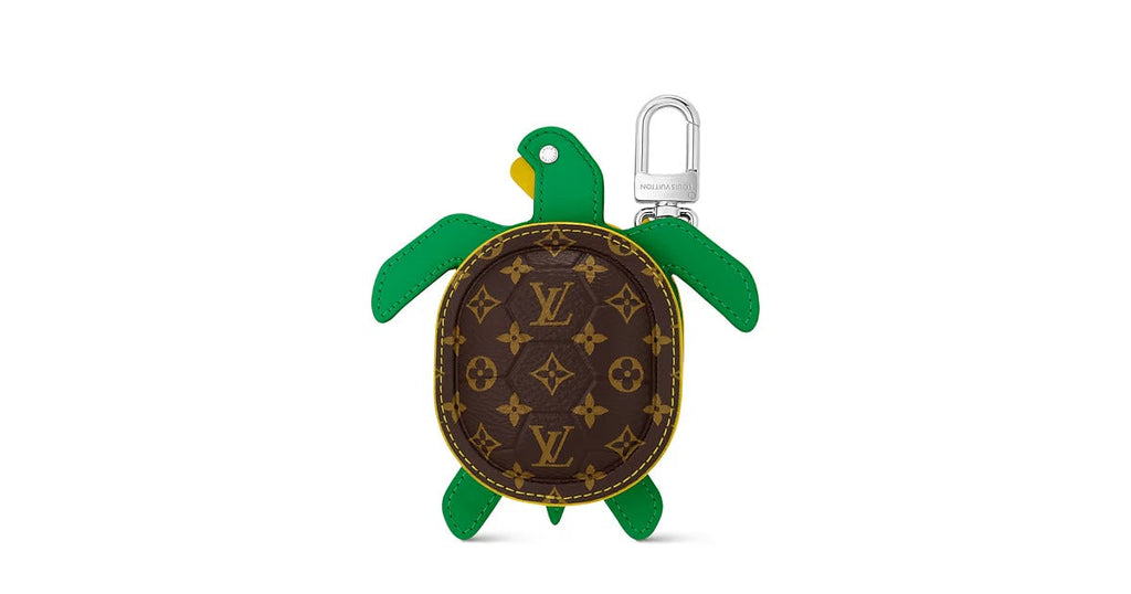 LV Turtle Pouch Bag Charm