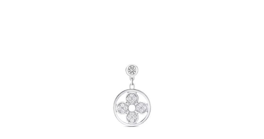 Idylle Blossom Ear Stud, White Gold And Diamonds - Per Unit
