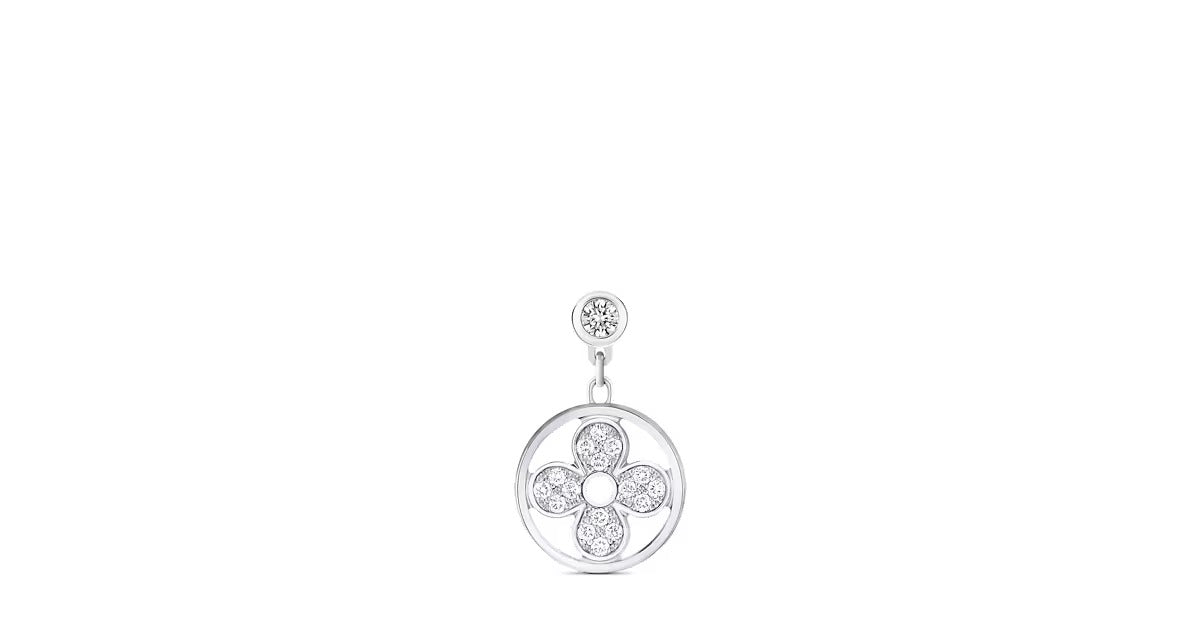 Idylle Blossom Ear Stud, White Gold And Diamonds - Per Unit