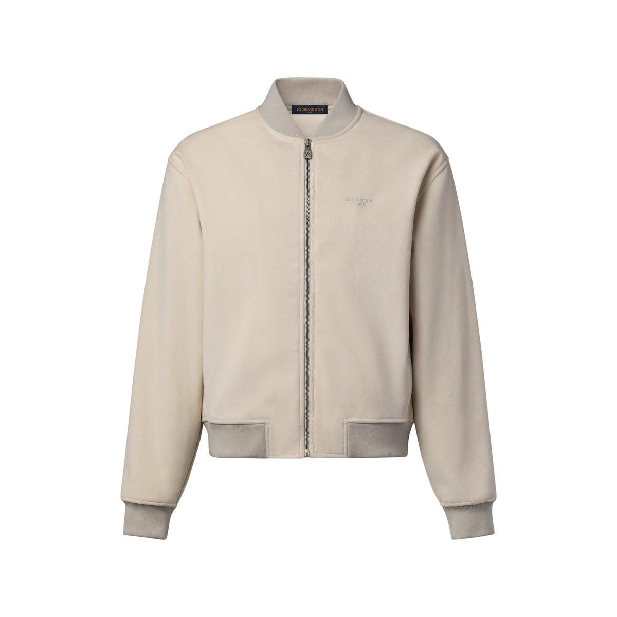 Suede-Like Bomber Blouson