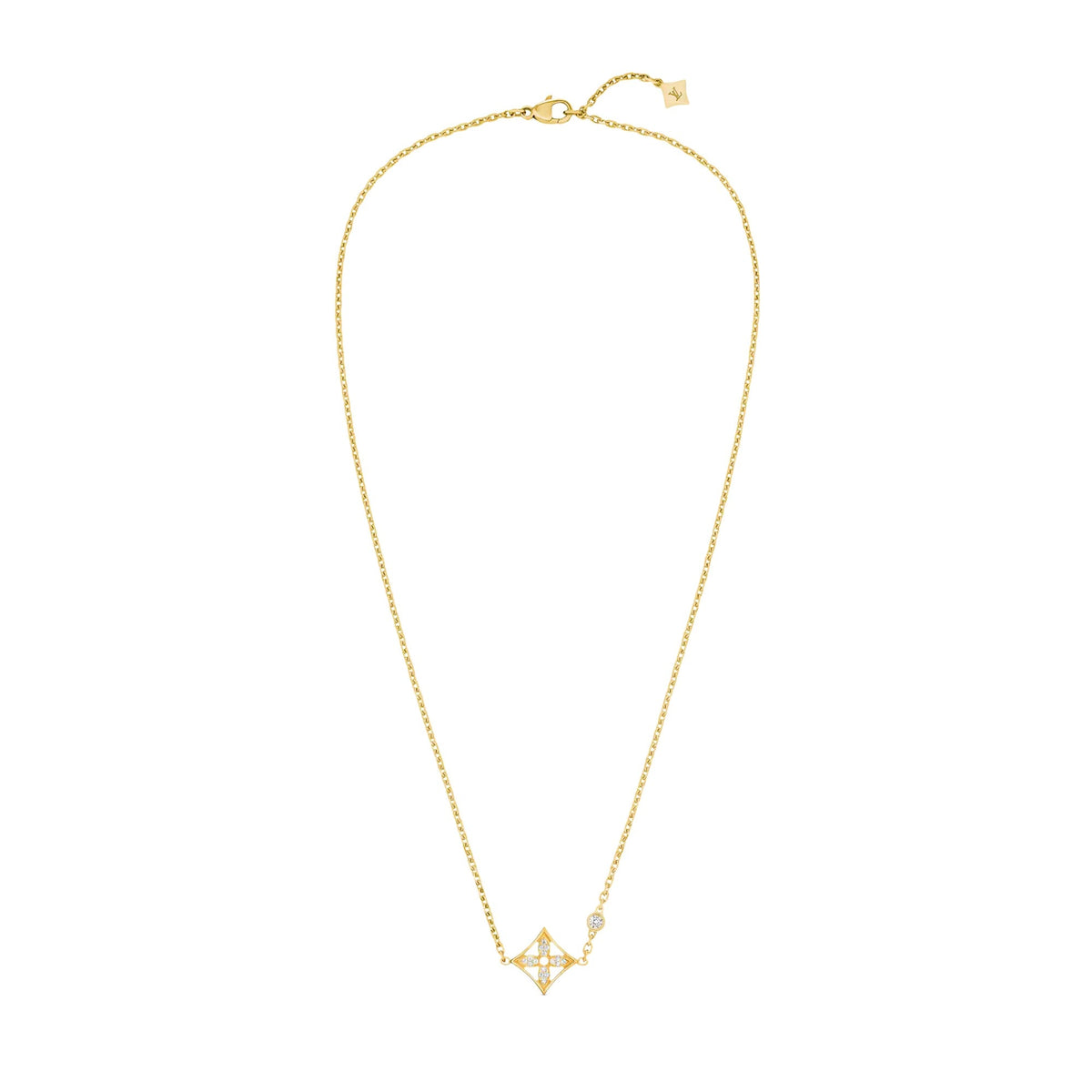 Idylle Blossom Pendant, Yellow Gold And Diamonds