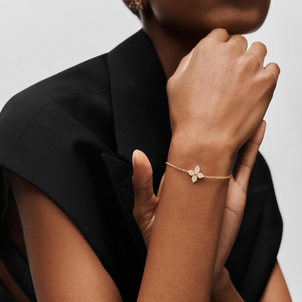 Idylle Blossom Bracelet, Pink Gold And Diamonds
