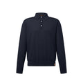 Wool-Silk Blend Long-Sleeved Polo Shirt