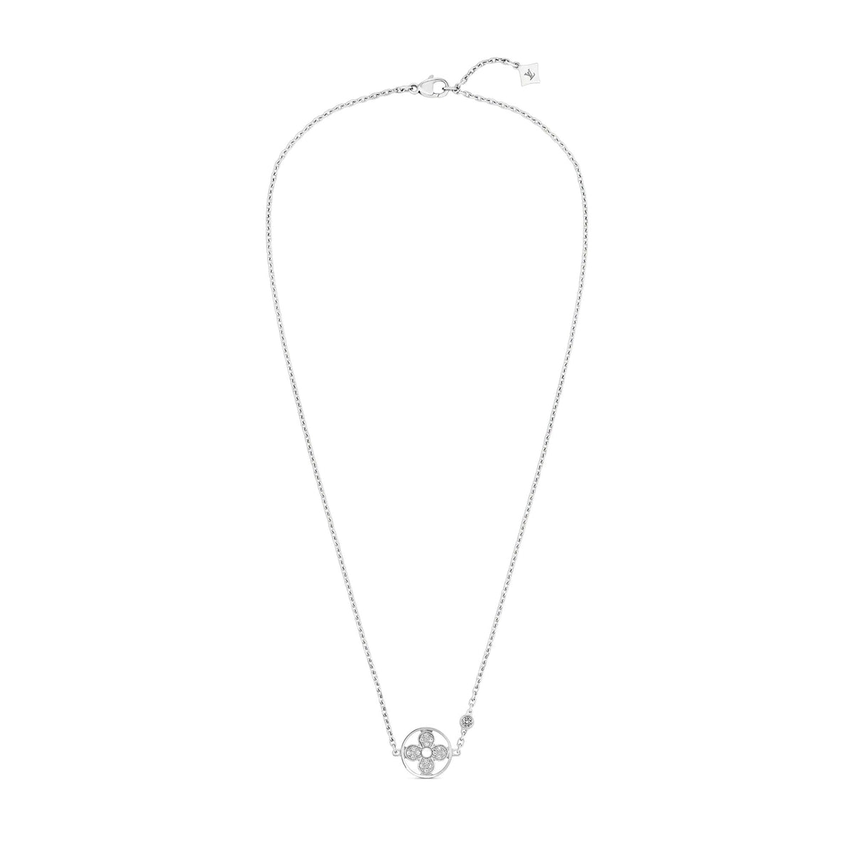 Idylle Blossom Pendant, White Gold And Diamonds