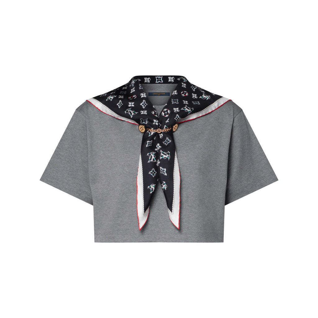 Nautical Scarf Crop Top
