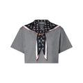 Nautical Scarf Crop Top