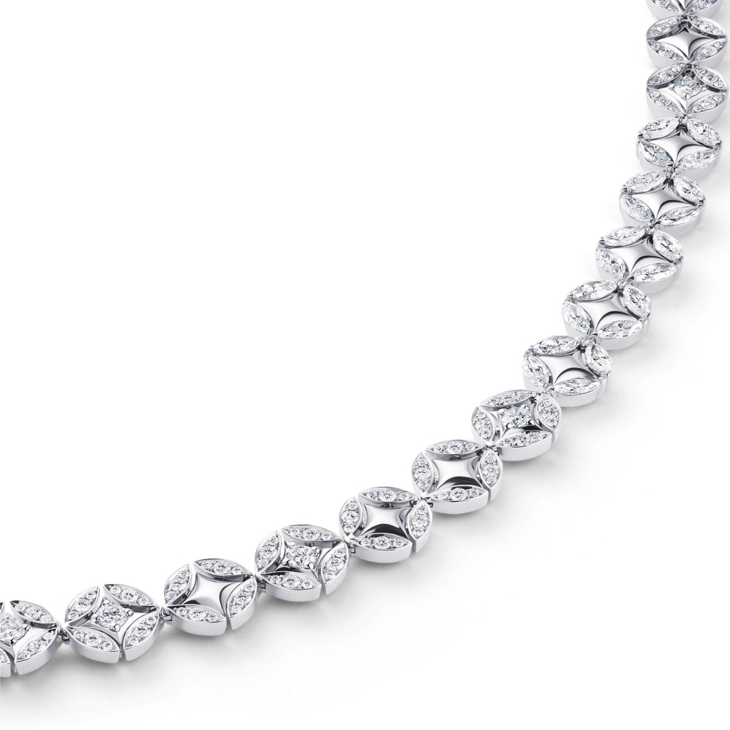 Galaxie Necklace, White Gold and Diamonds