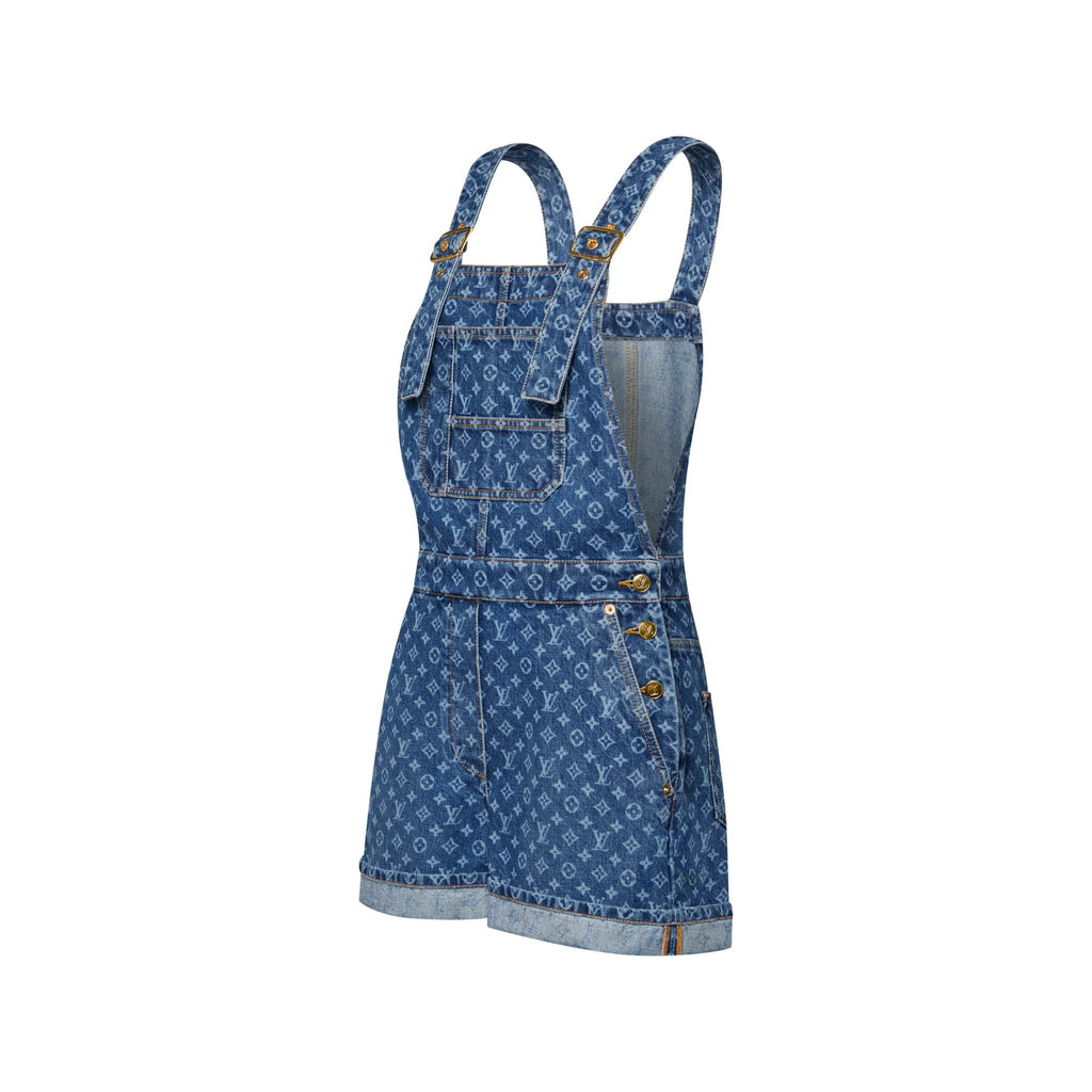 Monogram Denim Overalls