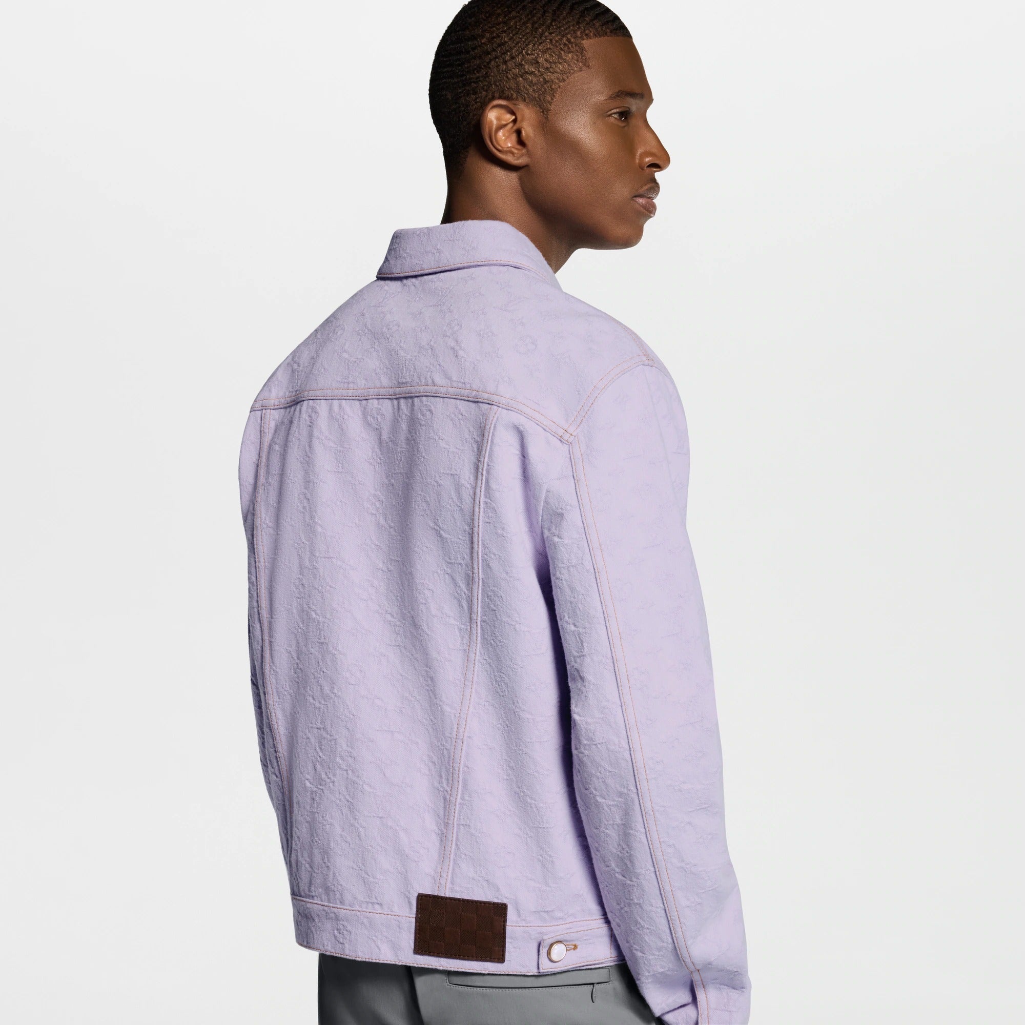 Monogram Jacquard Denim Trucker Jacket
