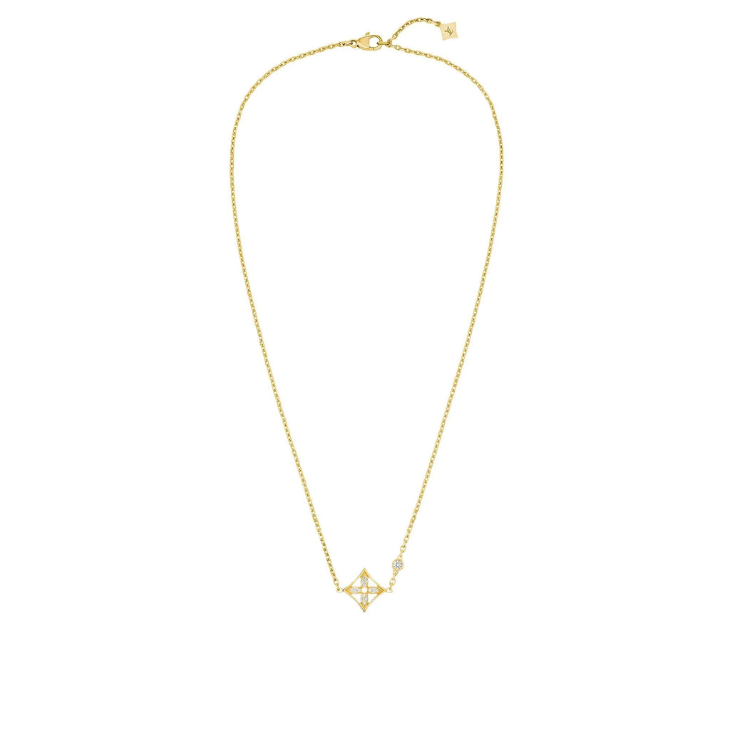 Idylle Blossom Pendant, Yellow Gold And Diamonds