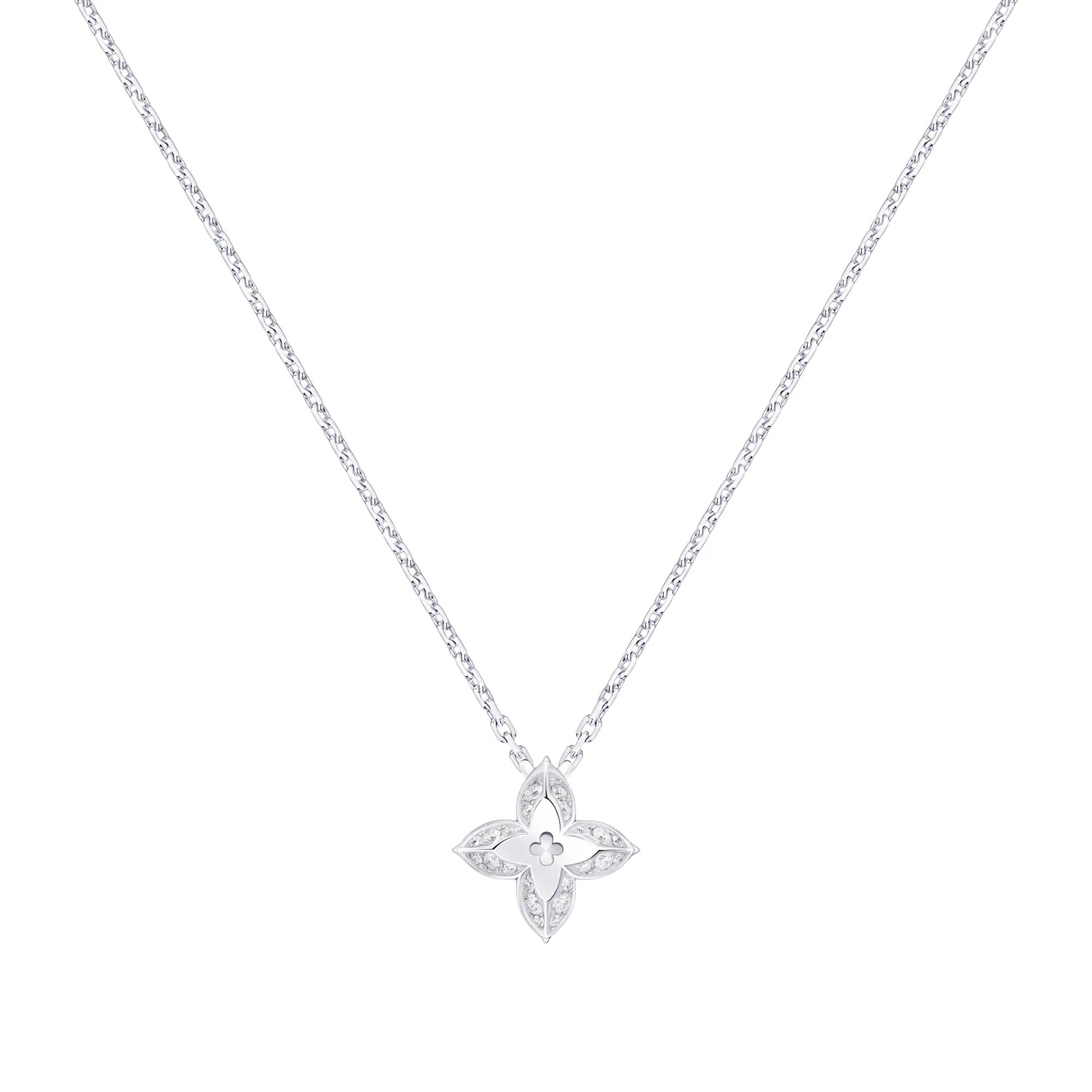 LV Diamonds Pendant, LV Monogram Star cut