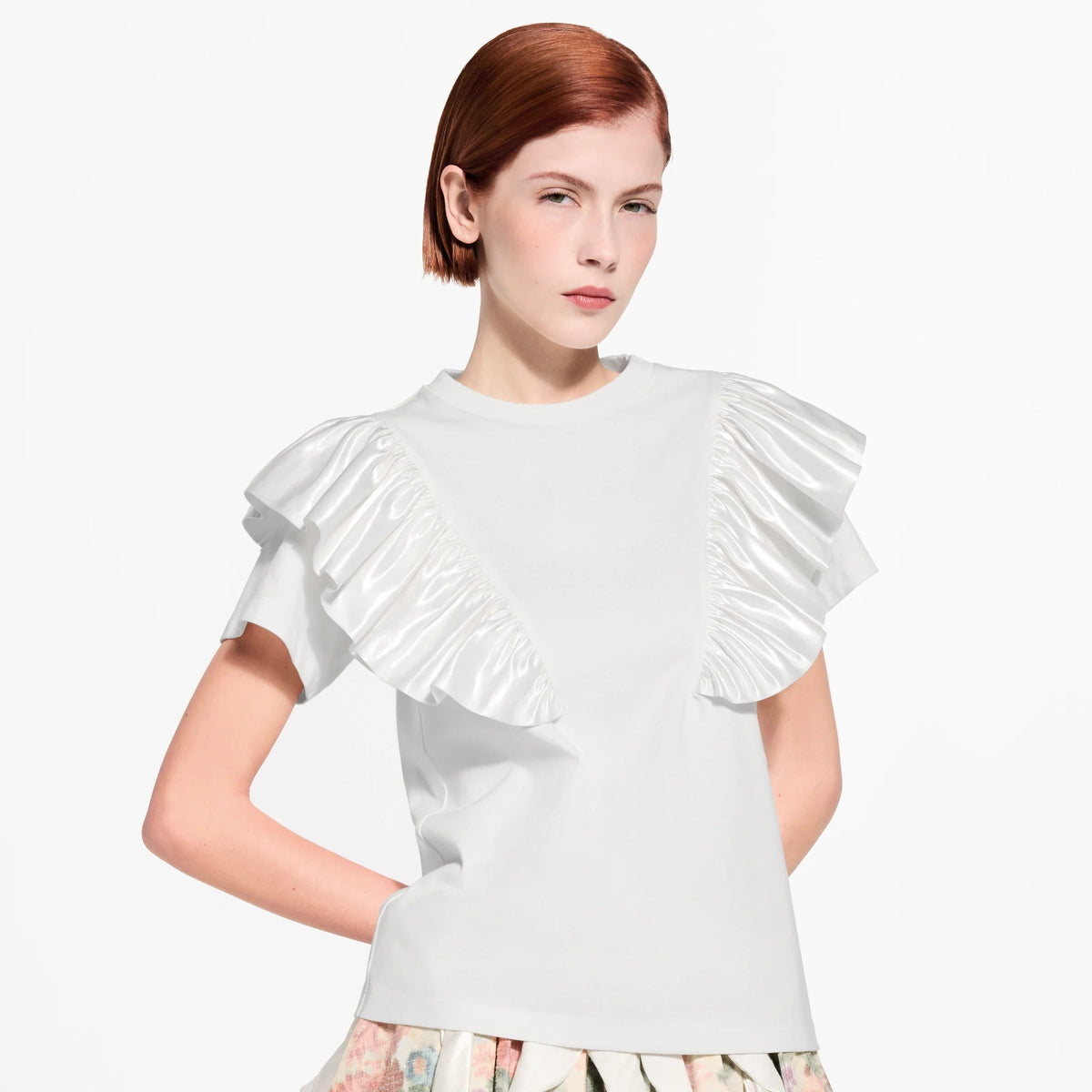 Ruffle Trim T-Shirt