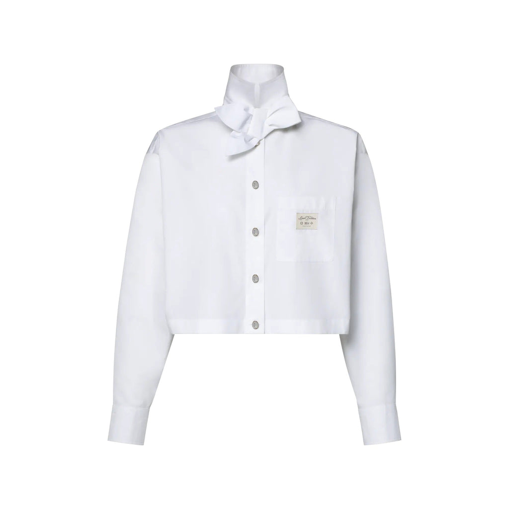 Cropped Bowtie Shirt