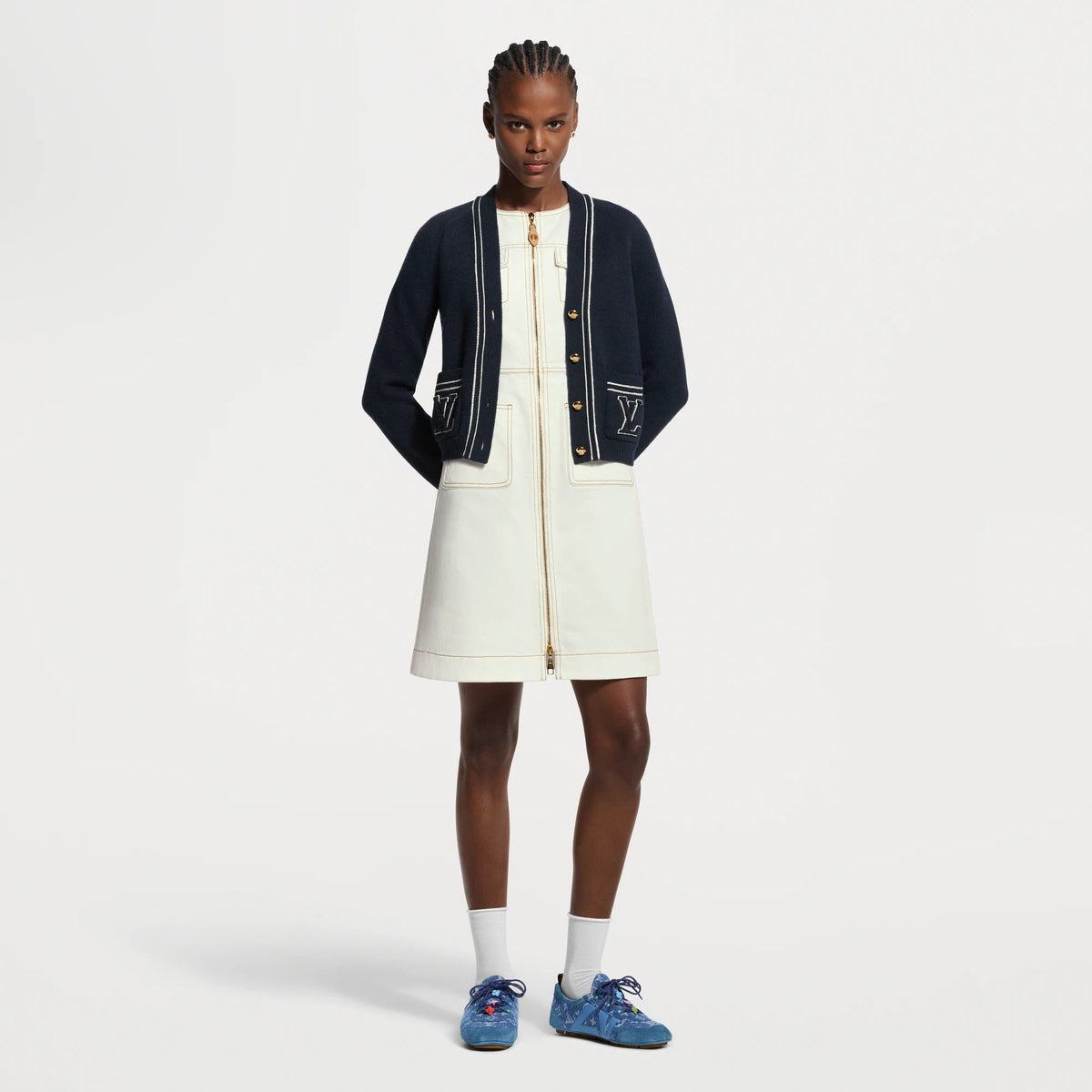 Contrast Accent Cardigan