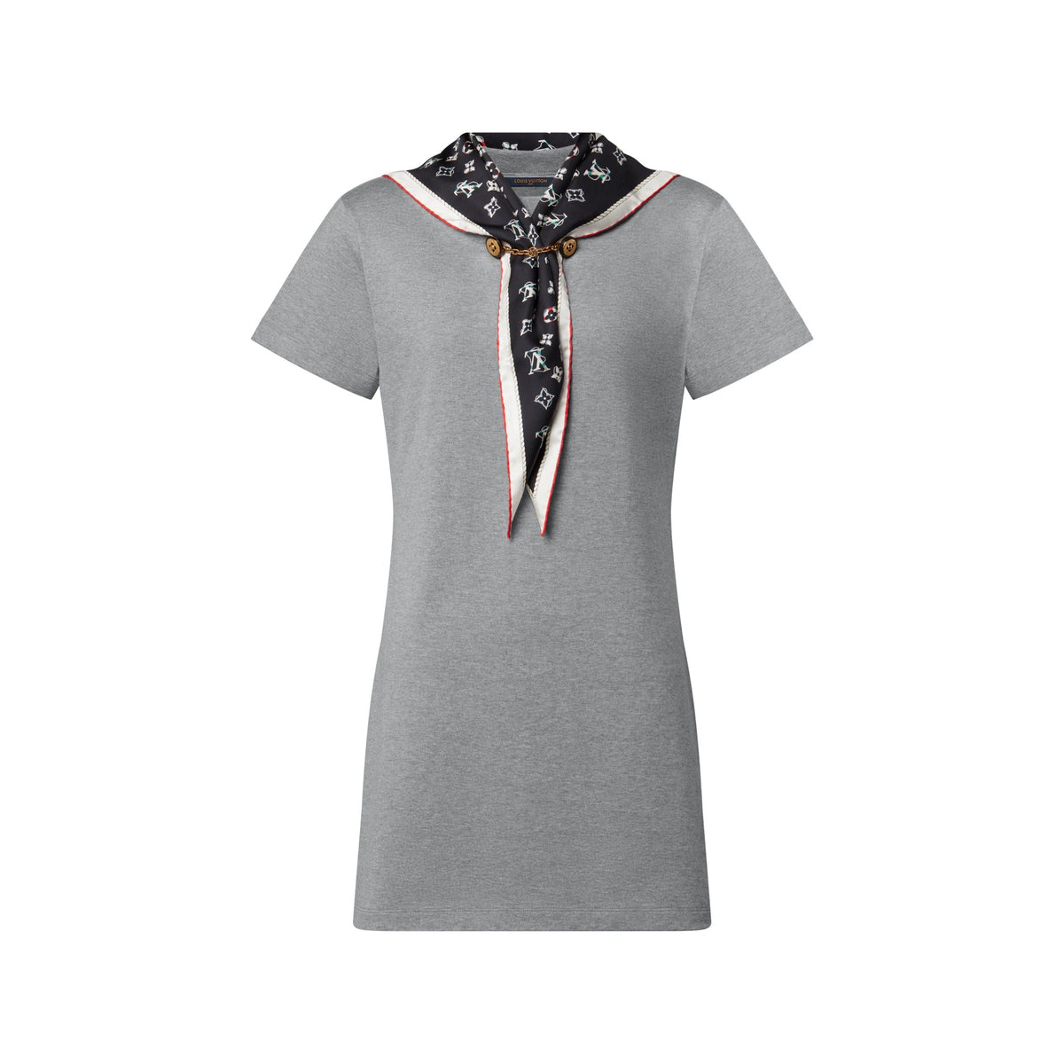 Nautical Scarf T-Shirt Dress