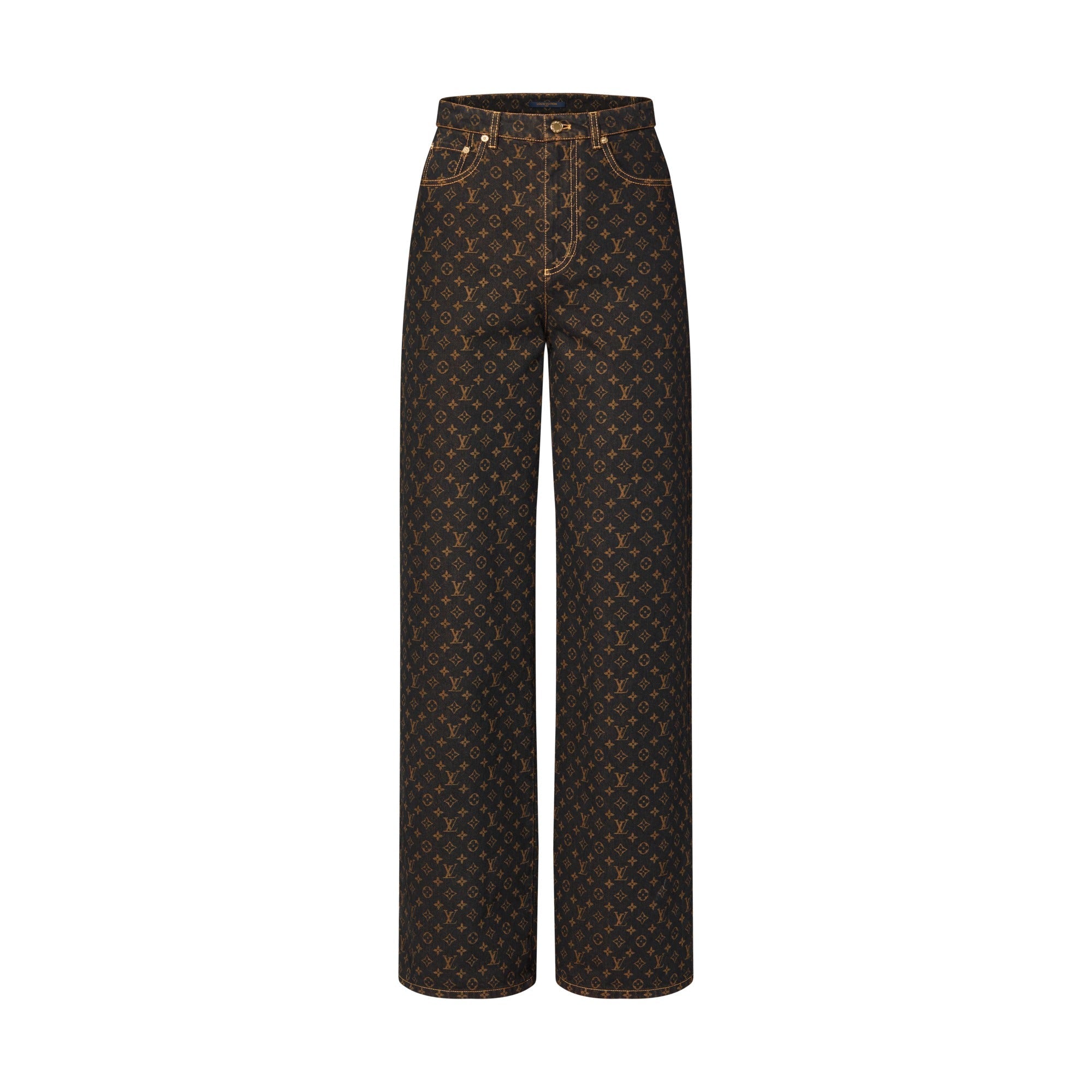Monogram Straight-Cut Jeans